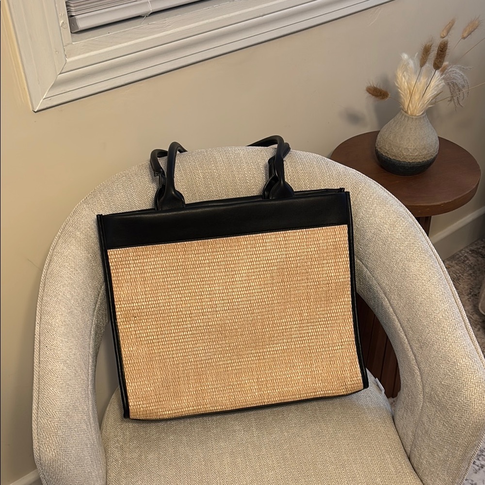 Elegant Black and Tan Women's Tote Bag